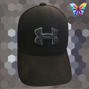 Under Armour Black Cap with Grey Logo for Youth Kids Unisex SM/MD